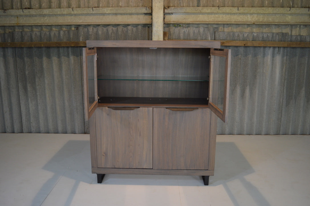 Solid Oak Small Highboard