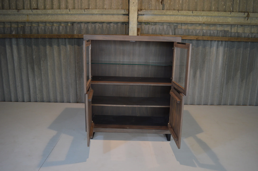 Solid Oak Small Highboard