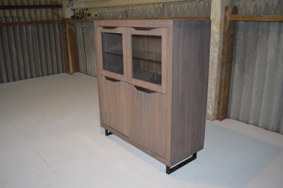 Solid Oak Small Highboard