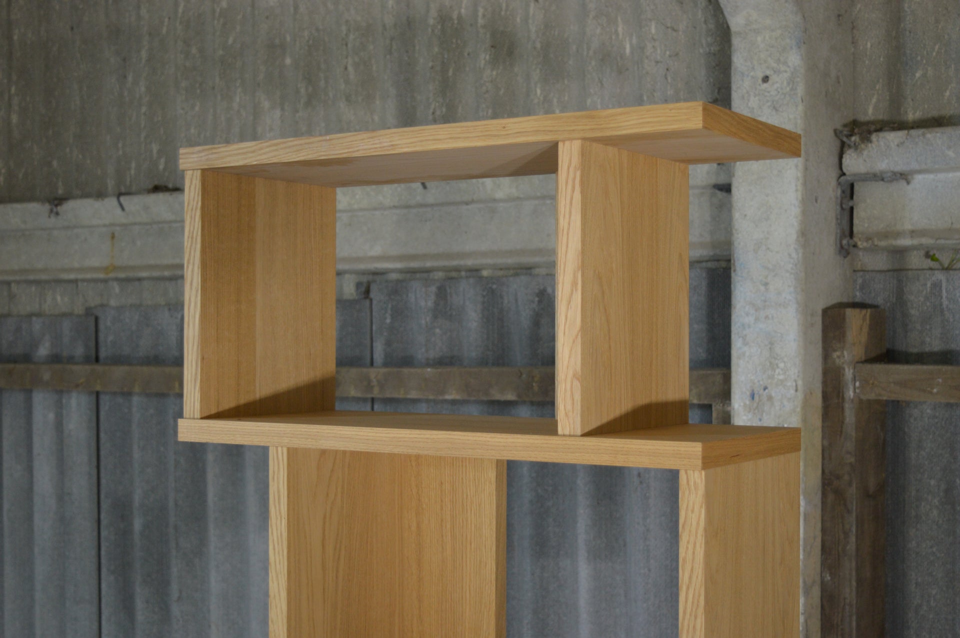 Oak Room Divider/ Bookcase