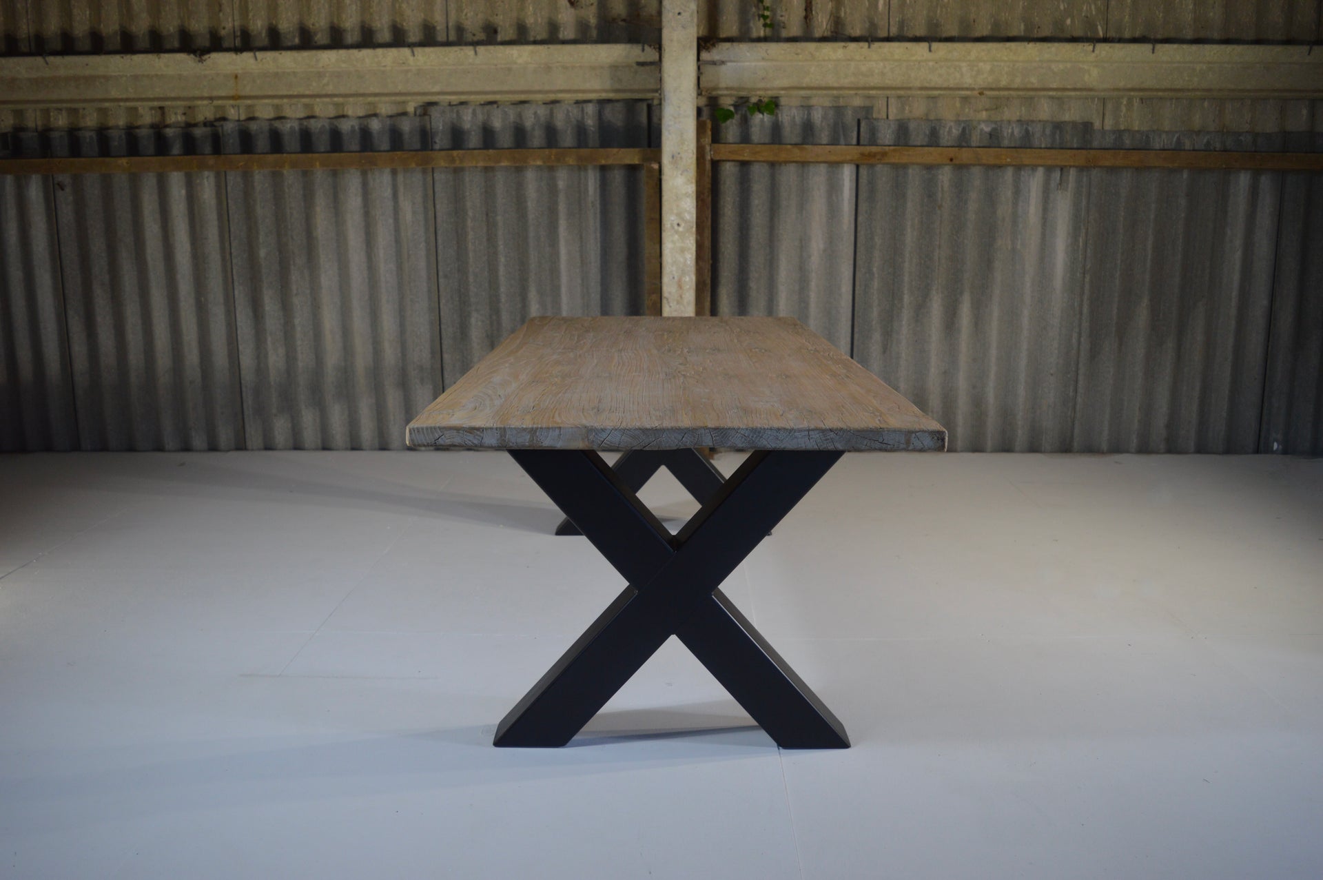 The Reclaimed Elm Metal X- 222 x 99 cm