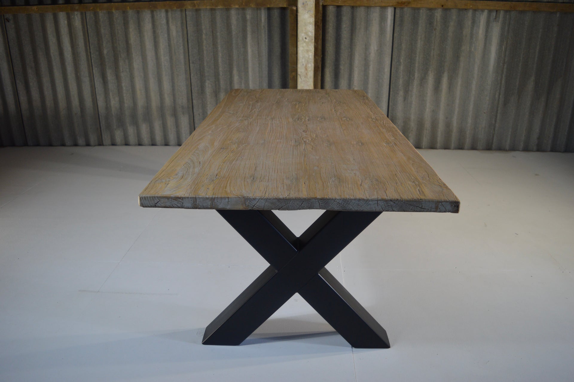 The Reclaimed Elm Metal X- 222 x 99 cm