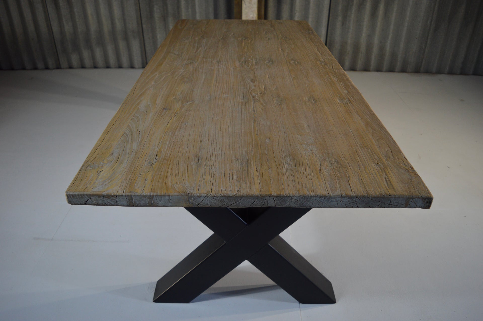 The Reclaimed Elm Metal X- 222 x 99 cm