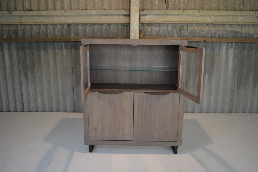 Solid Oak Small Highboard